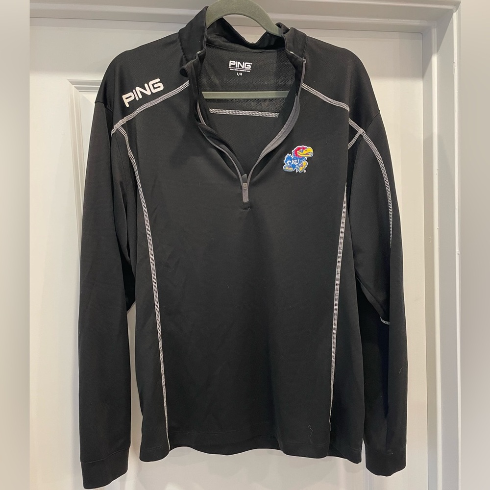 PING Black Kansas Quarter-Zip Pullover